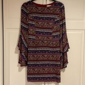 Altar'd State Multicolor Long Sleeve Dress